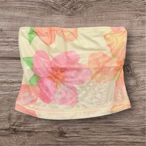 Princess Polly Pastel Floral Mesh Top